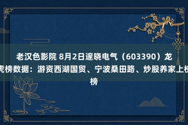 老汉色影院 8月2日邃晓电气（603390）龙虎榜数据：游资西湖国贸、宁波桑田路、炒股养家上榜