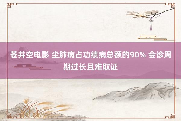 苍井空电影 尘肺病占功绩病总额的90% 会诊周期过长且难取证