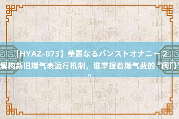 【HYAZ-073】華麗なるパンストオナニー 2 解构新旧燃气表运行机制，谁掌捏着燃气费的“阀门”