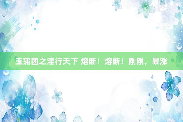 玉蒲团之淫行天下 熔断！熔断！刚刚，暴涨
