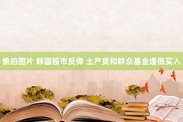 偷拍图片 韩国股市反弹 土产货和群众基金逢低买入