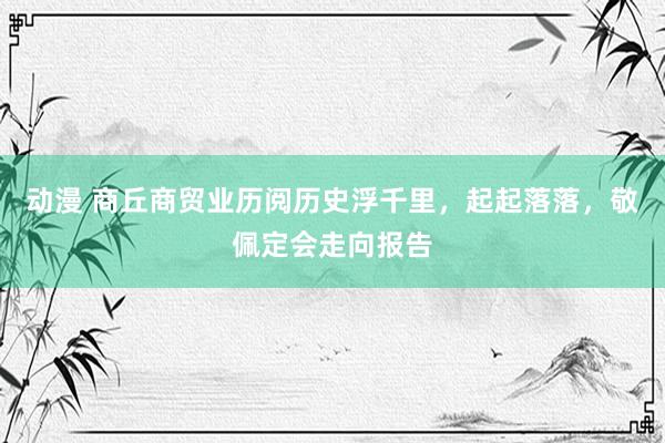 动漫 商丘商贸业历阅历史浮千里，起起落落，敬佩定会走向报告