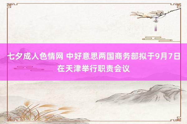 七夕成人色情网 中好意思两国商务部拟于9月7日在天津举行职责会议
