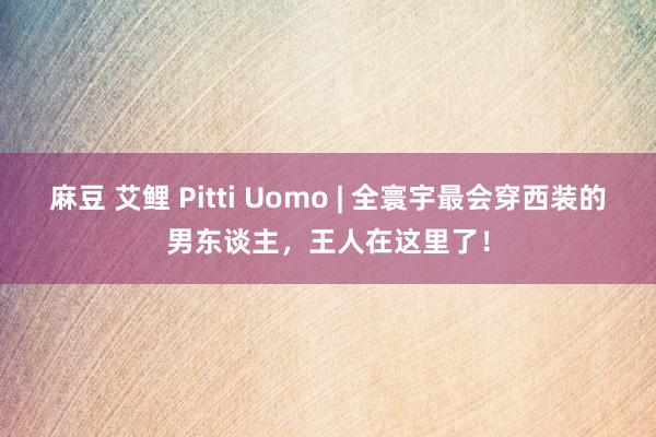 麻豆 艾鲤 Pitti Uomo | 全寰宇最会穿西装的男东谈主，王人在这里了！