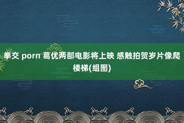 拳交 porn 葛优两部电影将上映 感触拍贺岁片像爬楼梯(组图)