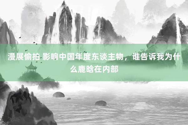 漫展偷拍 影响中国年度东谈主物，谁告诉我为什么鹿晗在内部