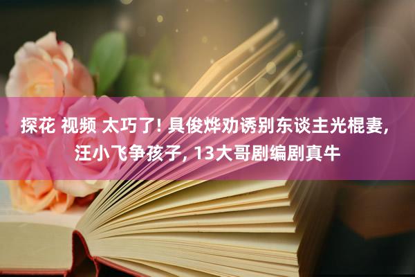 探花 视频 太巧了! 具俊烨劝诱别东谈主光棍妻, 汪小飞争孩子, 13大哥剧编剧真牛